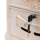 Ящик почтовый  №4010В (антик белый) Аллюр   Ящик почтовый  №4010В (антик белый) Аллюр