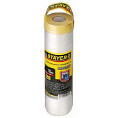 Пленка защитная с клейкой лентой 2,7х15м, 9мкм, STAYER (36шт/кор) Пленка защитная с клейкой лентой 2,7х15м, 9мкм, STAYER (36шт/кор)