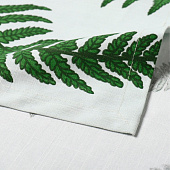  Дорожка (репс) 40х146 Этель Папоротник белая зелёная 