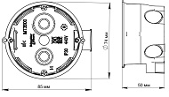 Коробка установочная для сплошных стен 68(65)x45мм, SE IMT351001