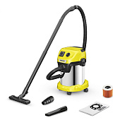  Пылесос хоз. MV/WD 3 1000Вт, бак 17л нерж./Karcher 