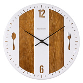 Часы настенные Рубин Кухня d=32 см металл открытая стрелка белый 3236-001 Часы настенные Рубин Кухня d=32 см металл открытая стрелка белый 3236-001
