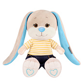 Мягкая игрушка Jack&Lin, Зайчик Жак в футболке и джинсах, 20 см, в коробке