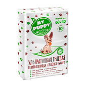 Пеленки впитывающие для животных My PUPPY WC 60х40 см 10 шт гель