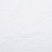  Полотенце 70х120 Branco di pesci махровое, белый, 460 г/м, ПТА-1803-3817, 10368466 