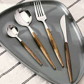 Набор столовых приборов из нержавеющей стали Magistro «Древо», 4 предмета, цвет металла серебряный 4684531 Набор столовых приборов из нержавеющей стали Magistro «Древо», 4 предмета, цвет металла серебряный 4684531