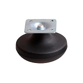 Ножка меб.скользящая на площ. 65мм (черный 1 шт) Ножка меб.скользящая на площ. 65мм (черный 1 шт)