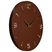 Часы настенные Рубин "Классика", открытая стрелка, d=30 см, коричневый, МДФ, 3039-002 Часы настенные Рубин "Классика", открытая стрелка, d=30 см, коричневый, МДФ, 3039-002