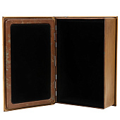 Сейф-книга Бабочка и розы, с зеркалом 17х12х5 см, металл, кожзам, 9826640 Сейф-книга Бабочка и розы, с зеркалом 17х12х5 см, металл, кожзам, 9826640