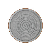 Тарелка закусочная, 21 см,серая, Спираль, Dallas HS-HL1035330 Тарелка закусочная, 21 см,серая, Спираль, Dallas HS-HL1035330