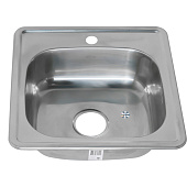 Мойка врезная 48x48см 0,6мм с сифоном Melana Мойка врезная 48x48см 0,6мм с сифоном Melana