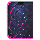 Пенал BRAUBERG, 1 отделение, 1 откидная планка, полиэстер, 21х14 см, Pink lava, 273522 Пенал BRAUBERG, 1 отделение, 1 откидная планка, полиэстер, 21х14 см, Pink lava, 273522