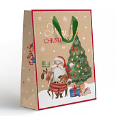 Пакет Santa Крафт, 23х18х10 см, NY 12-72389