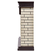  Портал Firelight Bricks Classic камень бежевый, шпон темный дуб 99х104х29,5 