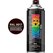  Эмаль аэрозольная DECORIX PROFESSIONAL RAL: 8017 Шоколадно-коричневый матовый,520 мл. 