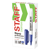  Маркер стираемый для белой доски STAFF EVERYDAY, WBM-093, синий, 2,5 мм, 151094 