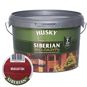 Защит. декор. покрытие HUSKY SIBERIAN ЭКО-ЛАЗУРЬ полуматовый махагон 2,5л 