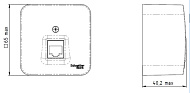Розетка компьютерная ОП BLANCA RJ45 изол. пласт. бел. SchE BLNIA045001
