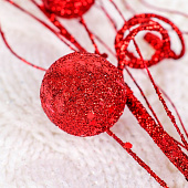 Декор «Блеск», ветка с шариками завиток, d=3 см, h=66 см, МИКС 4295924 Декор «Блеск», ветка с шариками завиток, d=3 см, h=66 см, МИКС 4295924