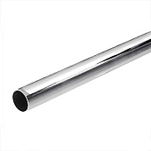 Труба 25х0,8-1,0х1500мм, хром, 1шт Труба 25х0,8-1,0х1500мм, хром, 1шт