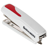 Степлер №10 Brauberg Extra, до 20 листов, антистеплер, серо-красный, 229082 Степлер №10 Brauberg Extra, до 20 листов, антистеплер, серо-красный, 229082