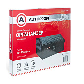  Органайзер в багажник AUTOPROFI экокожа 30х30х60см чёрный 