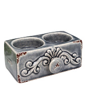 Подсвечник керамика на 2 свечи "Растительный узор" МИКС 5х12х8 см 7985102 Подсвечник керамика на 2 свечи "Растительный узор" МИКС 5х12х8 см 7985102