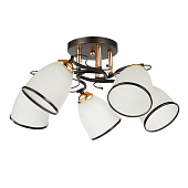 Люстра классическая 20138/5BK+FGD WT+BK 60Вт E27 /ЭкономСвет Люстра классическая 20138/5BK+FGD WT+BK 60Вт E27 /ЭкономСвет