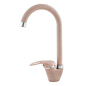 Смеситель для кухни камень песочный с подводкой 40см PC-К 331-06 Rusant Смеситель для кухни камень песочный с подводкой 40см PC-К 331-06 Rusant