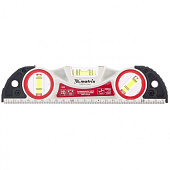 Уровень литой фрезерованный, алюминиевый, 3 глазка, 235мм, две ударные площадки Matrix Уровень литой фрезерованный, алюминиевый, 3 глазка, 235мм, две ударные площадки Matrix