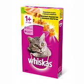 Сухой корм Whiskas курица, индейка, подушечки с паштетом, 350г