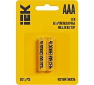 Батарейка ААА/LR03 Alkaline (2шт) IEK