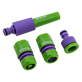 Набор для подключения шланга 1/2" (распылитель, 3 адаптера к распылителю)// PALISAD , 65176 Набор для подключения шланга 1/2" (распылитель, 3 адаптера к распылителю)// PALISAD , 65176