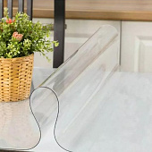 Скатерть гибкое стекло Dekorelle 140х100см, толщина 0,8мм 133-140 Скатерть гибкое стекло Dekorelle 140х100см, толщина 0,8мм 133-140