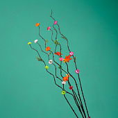 Интерьерный декор из бамбука, цветы пластик 200 см фиолетовый 7779962 Интерьерный декор из бамбука, цветы пластик 200 см фиолетовый 7779962