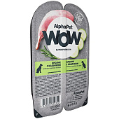  Влажный корм AlphaPet WOW Superpremium для собак 100г (211006) кролик, кабачок в соусе 