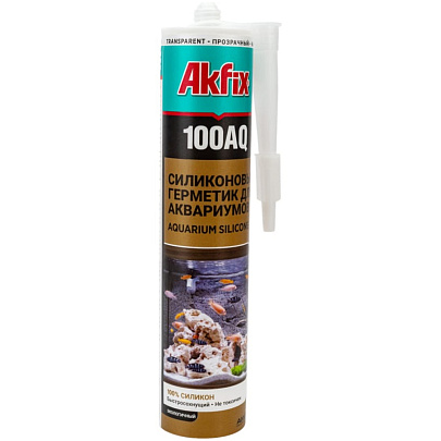 Аквариумный силикон прозрачный Akfix 100AQ 280 мл Аквариумный силикон прозрачный Akfix 100AQ 280 мл