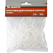 Крестики для кафельной плитки 2,0мм, 200шт, Matrix Крестики для кафельной плитки 2,0мм, 200шт, Matrix