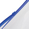  Папка-конверт на молнии А4 (230х333 мм), прозрачная, молния синяя, 0,11мм, BRAUBERG, 221010 