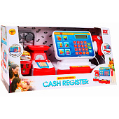 Кассовый аппарат с весами (на батарейках) + сканер+продукты+аксессуары, 18х19 см, 999-23 Кассовый аппарат с весами (на батарейках) + сканер+продукты+аксессуары, 18х19 см, 999-23