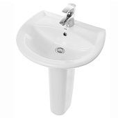  Раковина с пьедесталом Аттика 48 с хром.обрам Sanita 