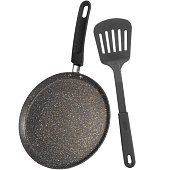 Сковорода для блинов с лопаткой 22 см Hoffmann НМ 7842 Сковорода для блинов с лопаткой 22 см Hoffmann НМ 7842