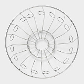 Фруктовница Доляна, 24х24х10 см, хромированная 133641 Фруктовница Доляна, 24х24х10 см, хромированная 133641