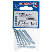 Винт оцинк.пкр. DIN 7985 М 4х40 (9шт) Винт оцинк.пкр. DIN 7985 М 4х40 (9шт)