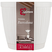 Кашпо "Barcelona" D270мм 9,6л Белый IG623210006 Кашпо "Barcelona" D270мм 9,6л Белый IG623210006
