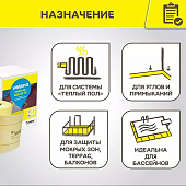 Лента герметизирующая Vetonit Аква Бэнд ТЕК 10м Лента герметизирующая Vetonit Аква Бэнд ТЕК 10м