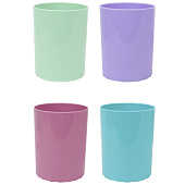  Подставка-стакан Пастельные цвета, для ручек, 4 цвета, микс, 9517537 