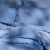  Наволочка SL Home "Деним" 50х70+2 см, цв.синий, 100% жатый хлопок 10245433 