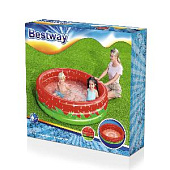 Bestway Бассейн надувной детский Sweet Strawberry, 160х38см, 390л арт.51145 Bestway Бассейн надувной детский Sweet Strawberry, 160х38см, 390л арт.51145