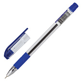 Ручка шариковая BRAUBERG MAX-OIL, синяя с грипом, масляная, игла 0,7мм/0,35мм, 141701